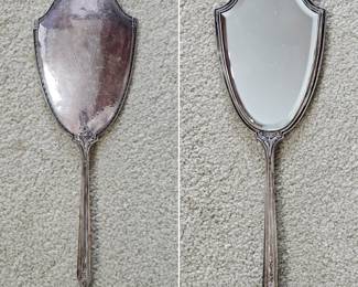 Sterling vintage hand mirror