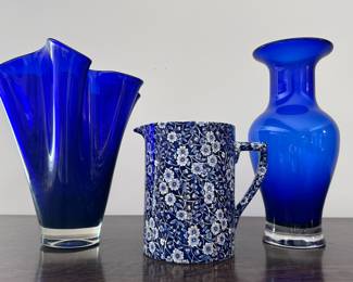 Pretty hand blown and vintage glasswares