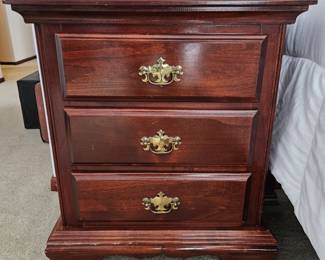Three drawer nightstand