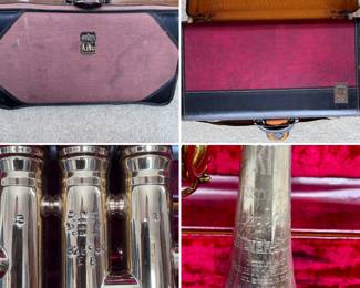 King trumpet comes in hard case w/canvas outer case