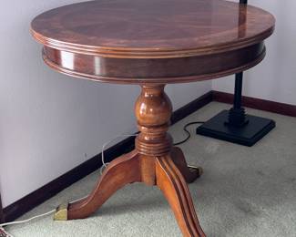 Vintage brass foot side table