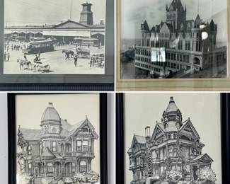 Misc prints & drawings of old San Francisco and bay area