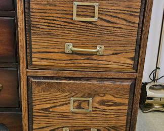 Wood filing cabinet