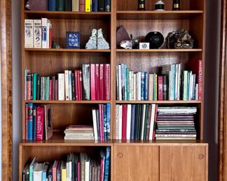 Two MCM style bookcases