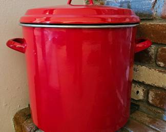 Large Enamel stock pot