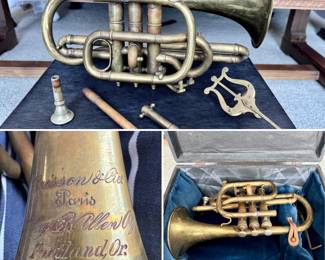 Coronet comes in original hard case w/accessories shown