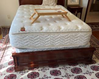 Beautiful Pakistani rug
Full bed mattress and frame