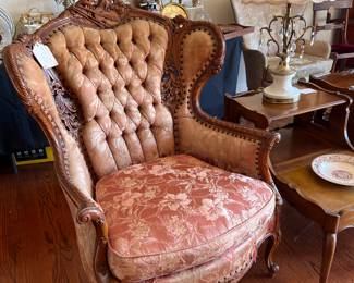 Walnut parlor chair (we have set)