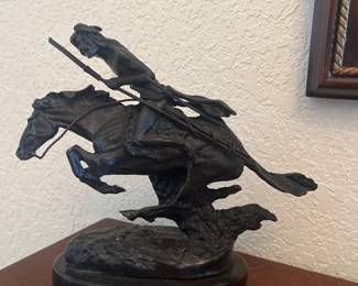 Another bronze statue