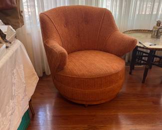 Mid century club chair (swivels and it’s a set of two)