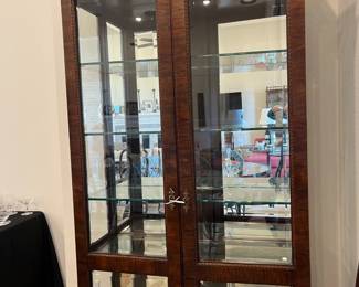 Chippendale style glass display cabinet