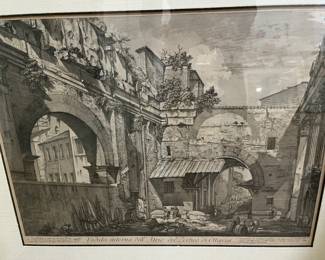Black and white etching by Nancy Slater, New Mexico