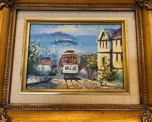 European scene with train