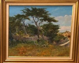 Cypress Point by George J. Bleich 1981, image 18" x 24"