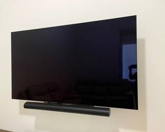 One of three 2021 58" LG TVs with Sonos sound with wall mounts. Priced separately.