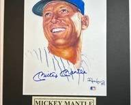 mickey mantle autographed photo w coa