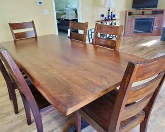 Dining room table w/ live edge