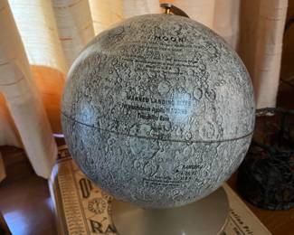 Vintage 6" The Moon Lunar Globe