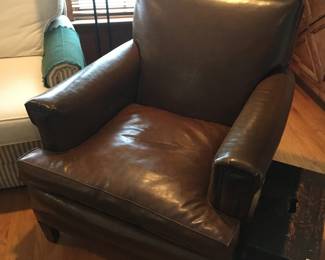 OLD LEATHER CHAIR