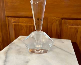 	#54	Vintage crystal perfume bottle 7" H	 $25.00 				
