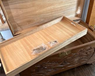 #46	Asian carved chest 41x20x22	 $150.00 	