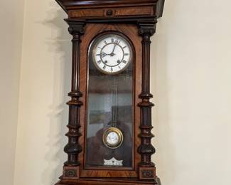 	#69	Antique R&A wall clock with key 42"	 $150.00 											