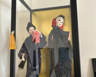 	#34	Vintage pair of dolls 18x10x9 approx.	 $80.00 				