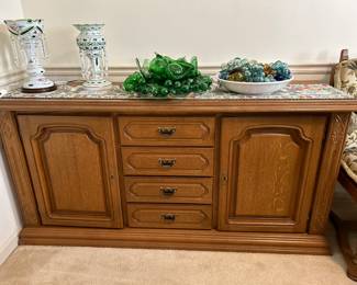 	#49	 buffet with drawers, cabinet, locks and keys 65x20x31	 $100.00 				