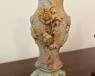 	#8	Carved soap stone vase 10"	 $100.00 				