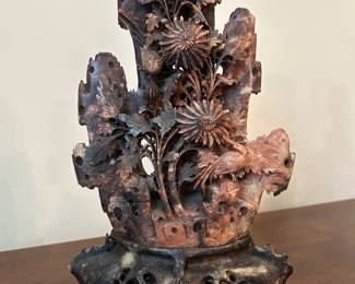 	#9	Carved soap stone 12"H	 $125.00 				