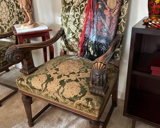 #1	Antique Carved Chairs "set of 2"	 $200.00 	