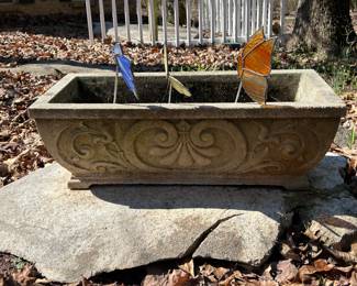 	#130	Concrete planter	 $30.00 				