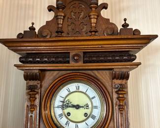 #70	Antique clock with key 35"	 $150.00 	