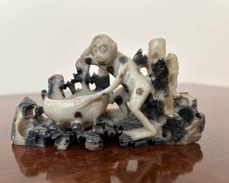 	#4	Soap Stone carved monkey	 $60.00 				
