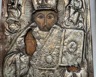 	#23	Vintage Orthodox Icon  silver	 $100.00 				