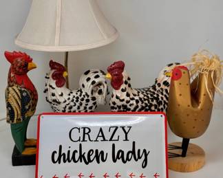Chicken Decor: Signed Edith John Folk Art Navajo Chicken
