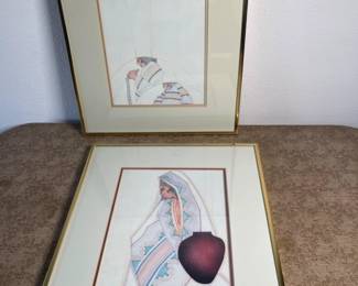 Amado Maurilio Pena Jr. Art Prints 'Companeros' - 'Bonita' Signed