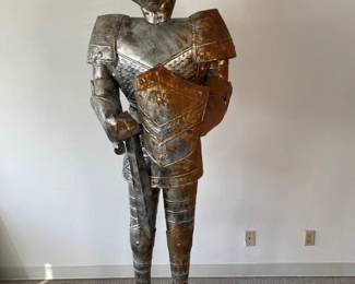 Medieval Knight In Shining Armor - Life Size - 6'7"