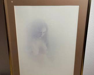 Signed Female Nude Harrison Art Print
