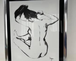 Vintage 1960s Degas 'Bath III' Art Print on Acrylic Panel