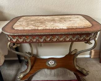 Matching Antique Dolphin Leg Style Parlor Tables