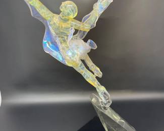 Ethereal Delicate Blown Glass Dancing Nude Female Figurine