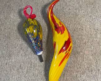 Blown Art Glass - Yard Sculptures