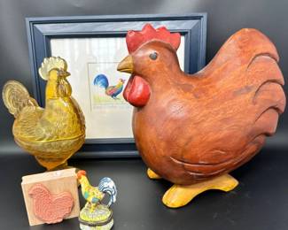 Something to Cluck About - Rooster & Chicken Decor - Kelly Tissot Art
