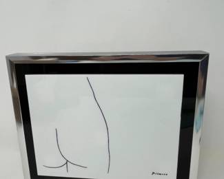 Vintage 1960s Picasso "Converging Lines" Art Print on Acrylic