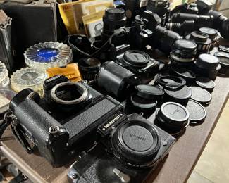 LOTS of quality vintage cameras and accessories