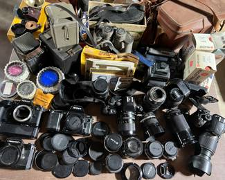 Vintage camera bodies, lenses, filters and more! 