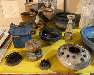 Gorgeous hand thrown studio and art pottery. Many pieces from Pueblo Colorado artists. 