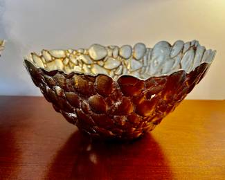 Soldered glass bowl