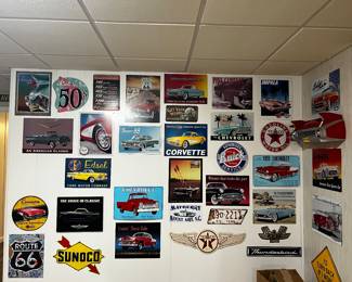Tons of signage 